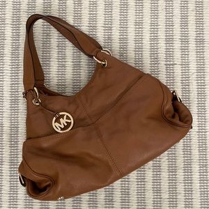 Michael Kors brown soft leather satchel